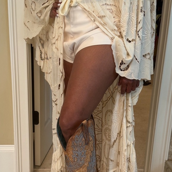 Corral Brown and Blue Over the Knee Boots - Picture 6 of 7